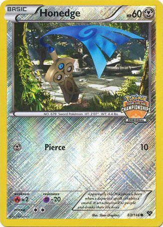 Honedge (83/146) (Regional Championship Promo) [XY: Base Set] | Good Games Modbury