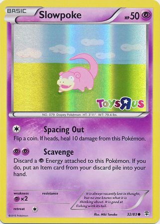 Slowpoke (32/83) (Toys R Us Promo) [XY: Generations] | Good Games Modbury