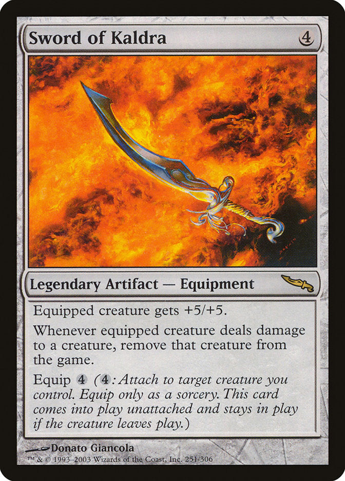 Sword of Kaldra [Mirrodin] | Good Games Modbury