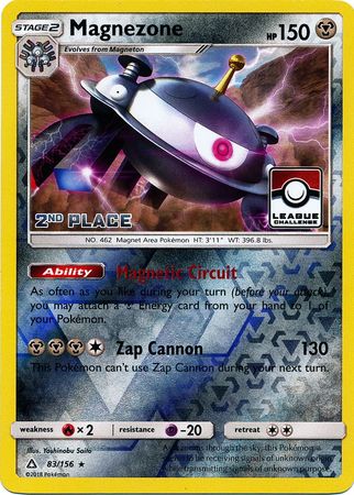 Magnezone (83/156) (League Promo 2nd Place) [Sun & Moon: Ultra Prism] | Good Games Modbury