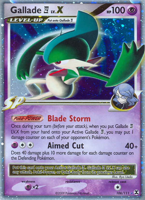 Gallade LV.X (106/111) [Platinum: Rising Rivals] | Good Games Modbury