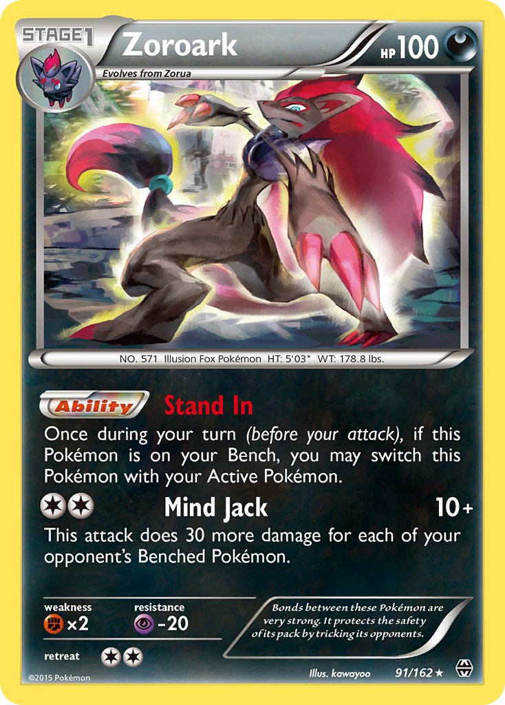 Zoroark (91/162) (Theme Deck Exclusive) [XY: BREAKthrough] | Good Games Modbury