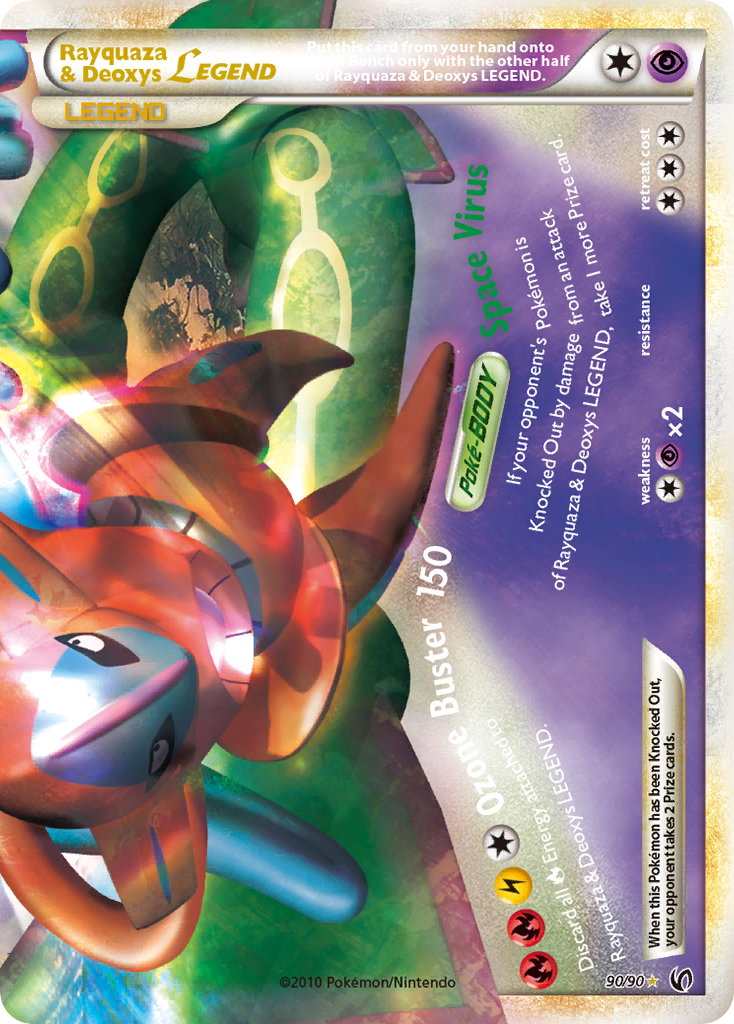 Rayquaza & Deoxys LEGEND (90/90) [HeartGold & SoulSilver: Undaunted] | Good Games Modbury