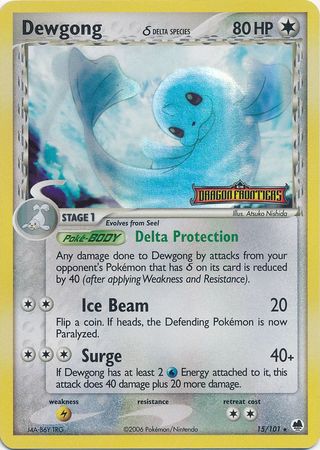 Dewgong (15/101) (Delta Species) (Stamped) [EX: Dragon Frontiers] | Good Games Modbury