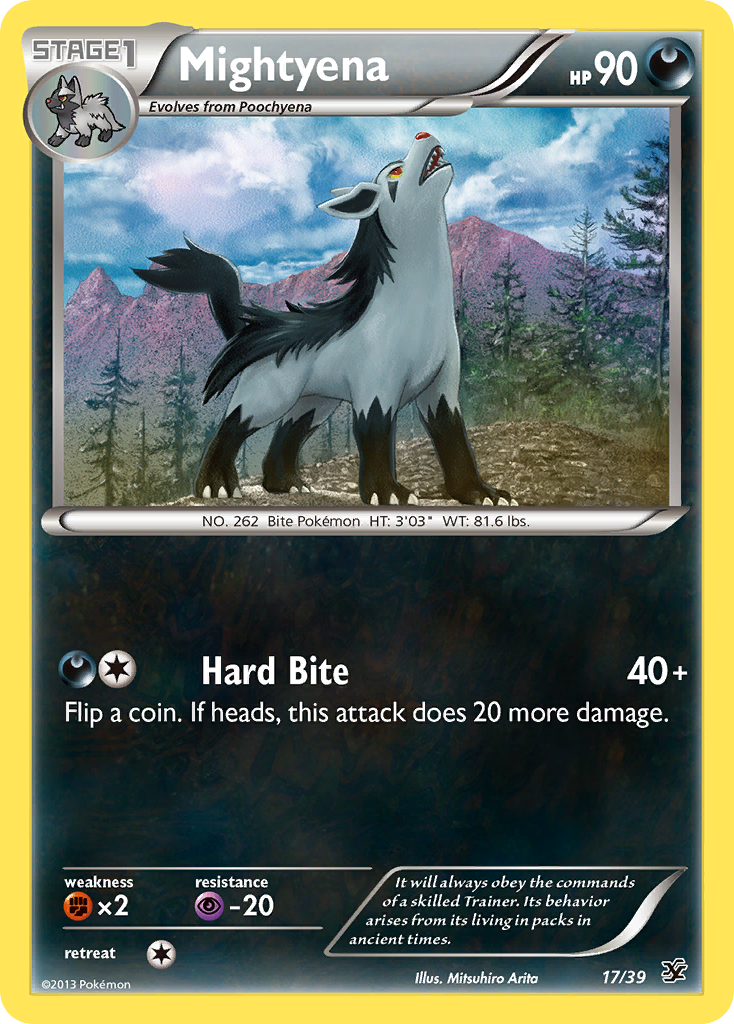 Mightyena (17/39) [XY: Kalos Starter Set] | Good Games Modbury