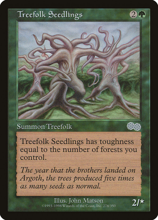 Treefolk Seedlings [Urza's Saga] | Good Games Modbury
