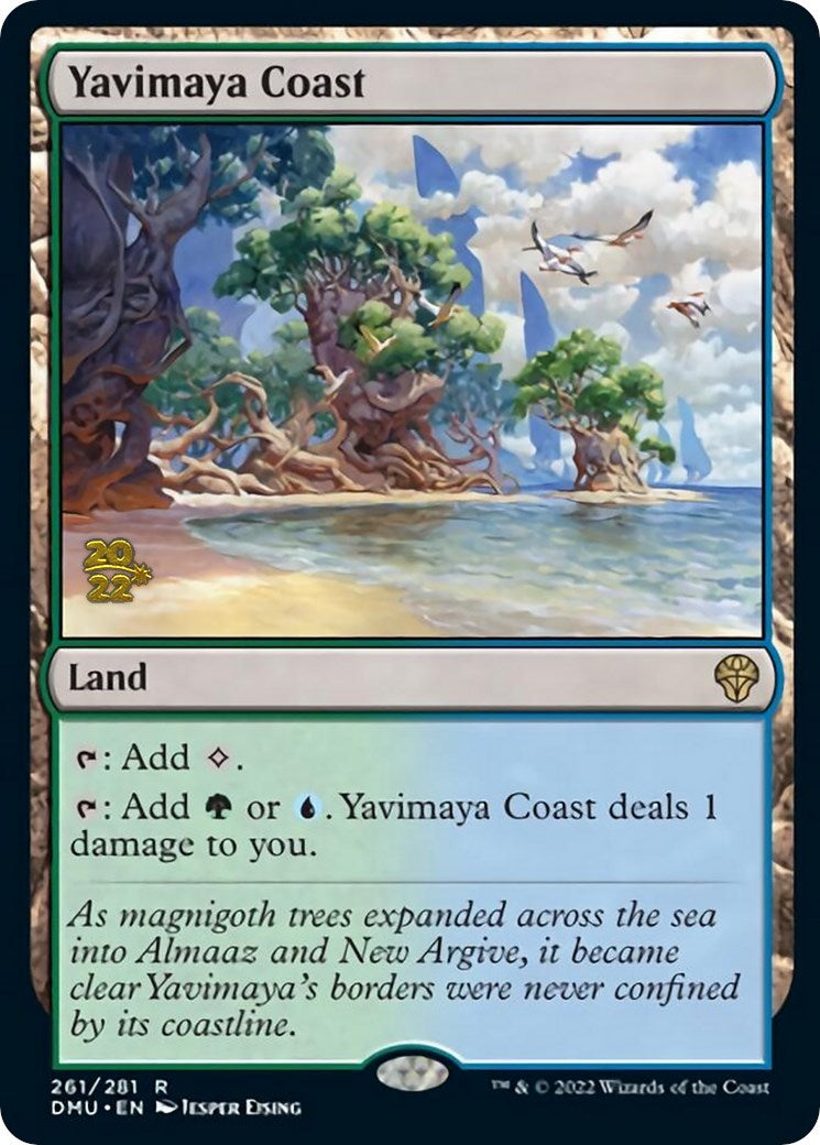 Yavimaya Coast [Dominaria United Prerelease Promos] | Good Games Modbury