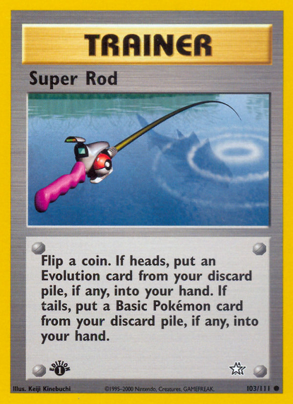 Super Rod (103/111) [Neo Genesis 1st Edition] | Good Games Modbury