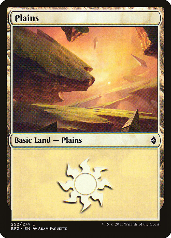 Plains (252a) [Battle for Zendikar] | Good Games Modbury