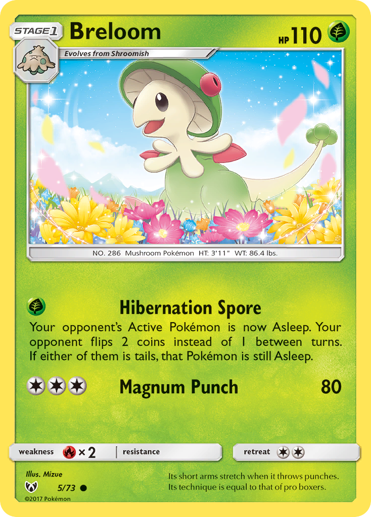 Breloom (5/73) [Sun & Moon: Shining Legends] | Good Games Modbury