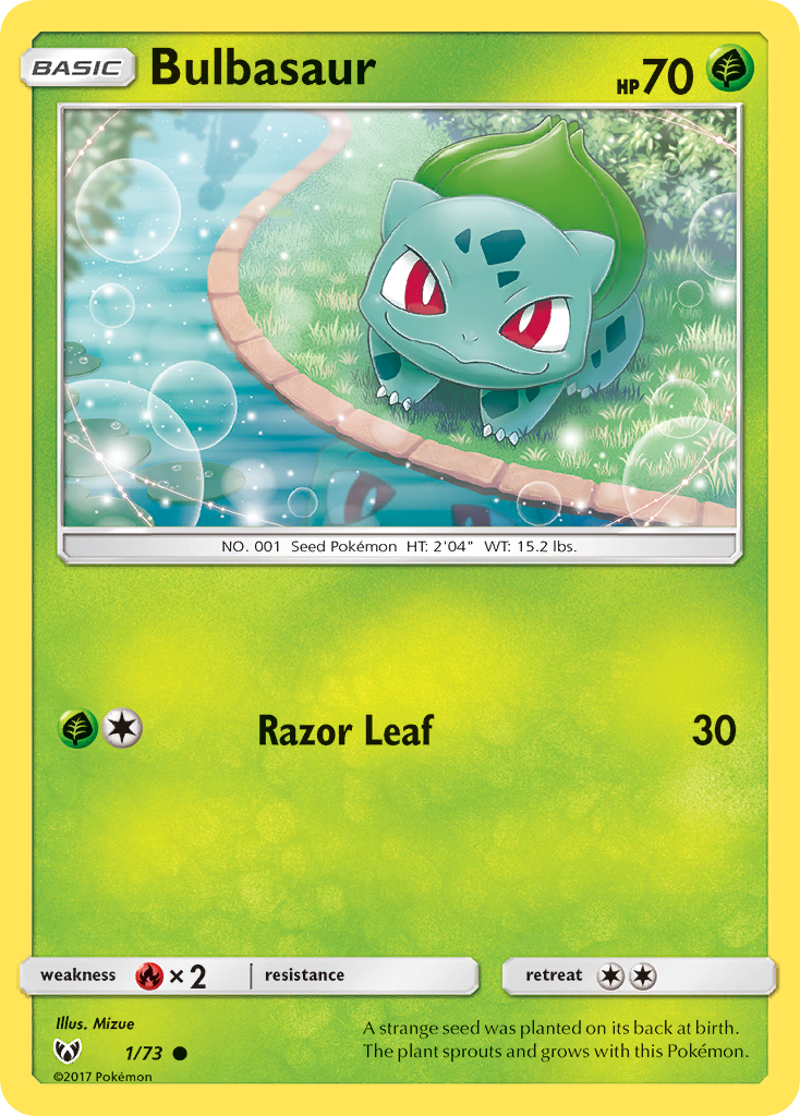 Bulbasaur (1/73) [Sun & Moon: Shining Legends] | Good Games Modbury