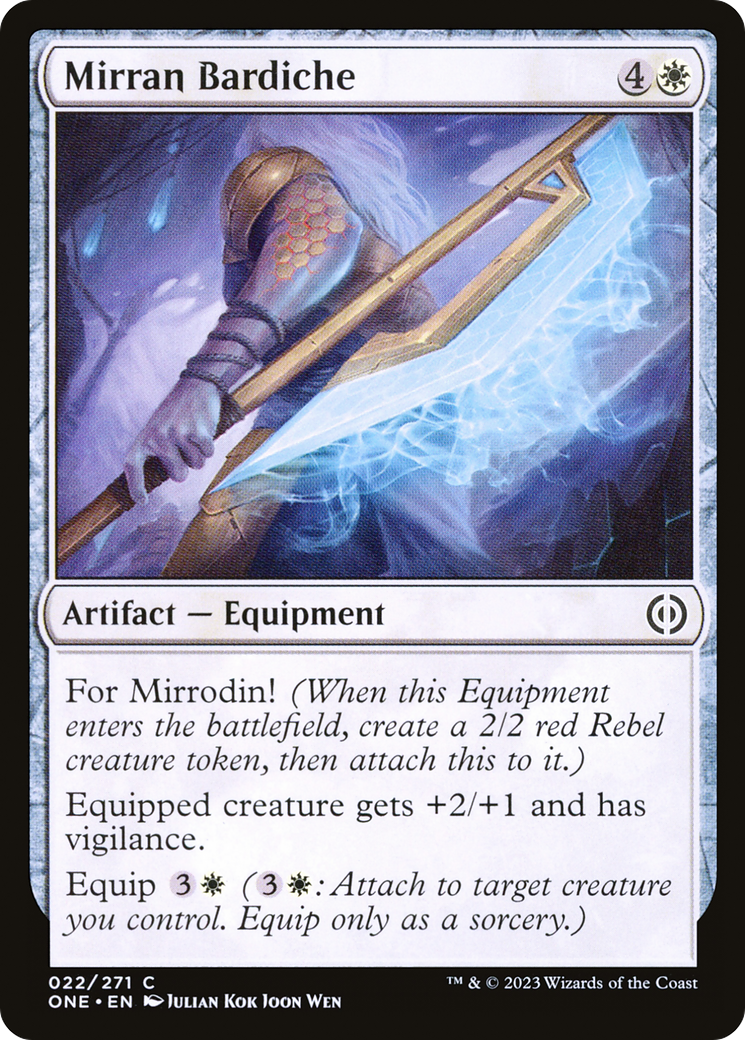 Mirran Bardiche [Phyrexia: All Will Be One] | Good Games Modbury