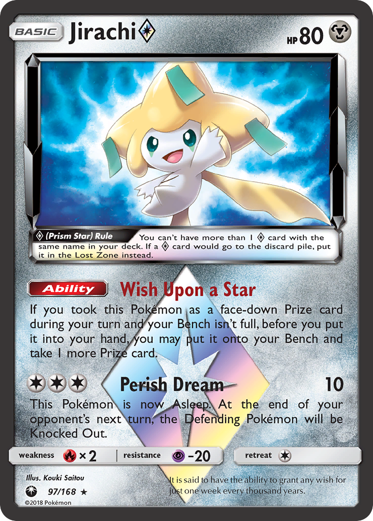 Jirachi (97/168) (Prism Star) [Sun & Moon: Celestial Storm] | Good Games Modbury