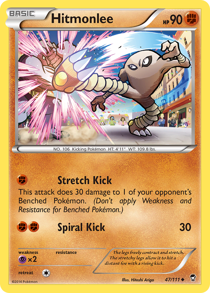 Hitmonlee (47/111) [XY: Furious Fists] | Good Games Modbury