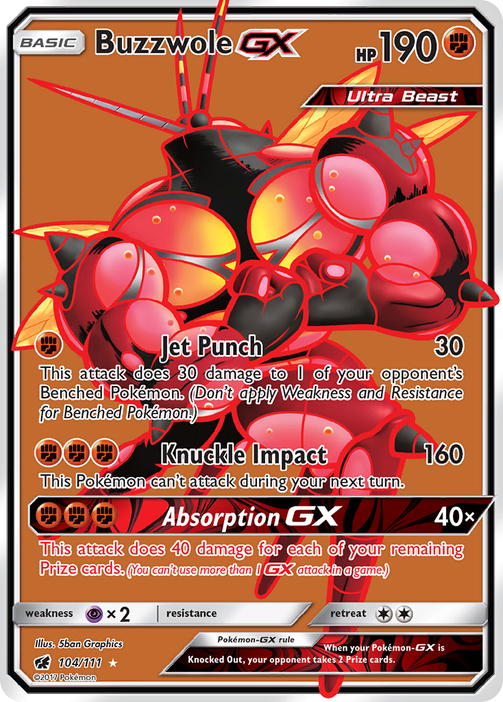 Buzzwole GX (104/111) [Sun & Moon: Crimson Invasion] | Good Games Modbury