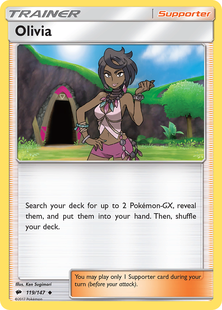 Olivia (119/147) [Sun & Moon: Burning Shadows] | Good Games Modbury