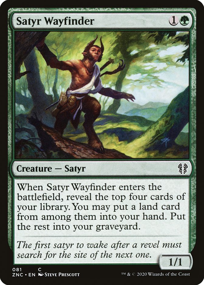 Satyr Wayfinder [Zendikar Rising Commander] | Good Games Modbury