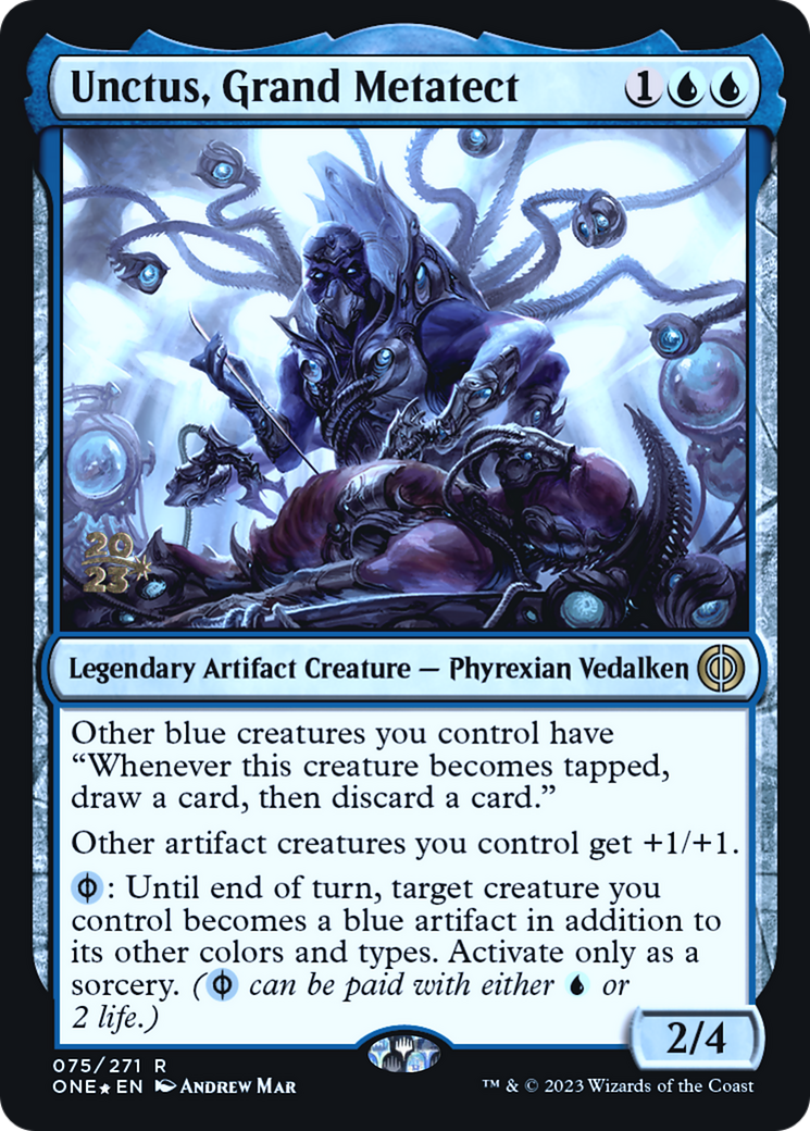 Unctus, Grand Metatect [Phyrexia: All Will Be One Prerelease Promos] | Good Games Modbury