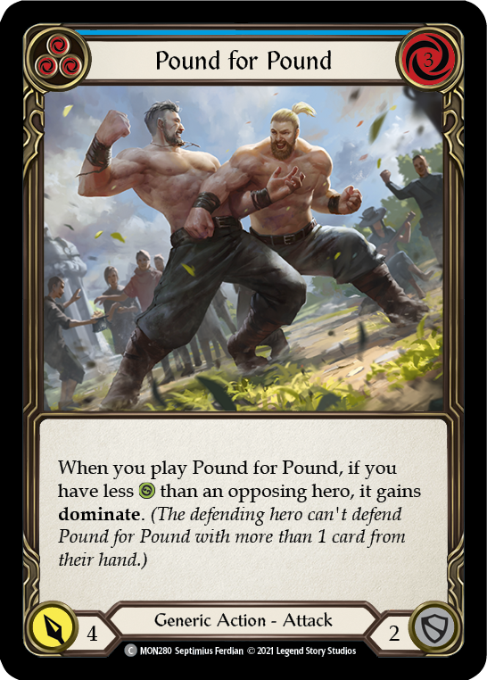 Pound for Pound (Blue) [MON280] (Monarch)  1st Edition Normal | Good Games Modbury