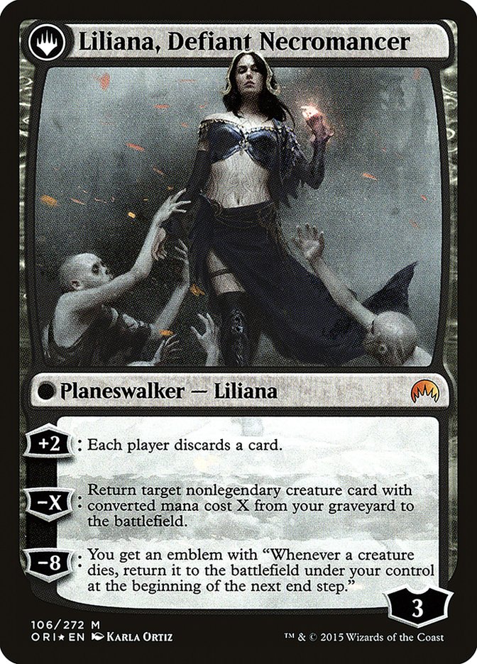 Liliana, Heretical Healer // Liliana, Defiant Necromancer [Magic Origins Prerelease Promos] | Good Games Modbury