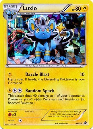 Luxio (BW34) (Cracked Ice Holo) [Black & White: Black Star Promos] | Good Games Modbury