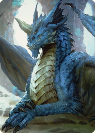Young Blue Dragon Art Card [Commander Legends: Battle for Baldur's Gate Art Series] | Good Games Modbury