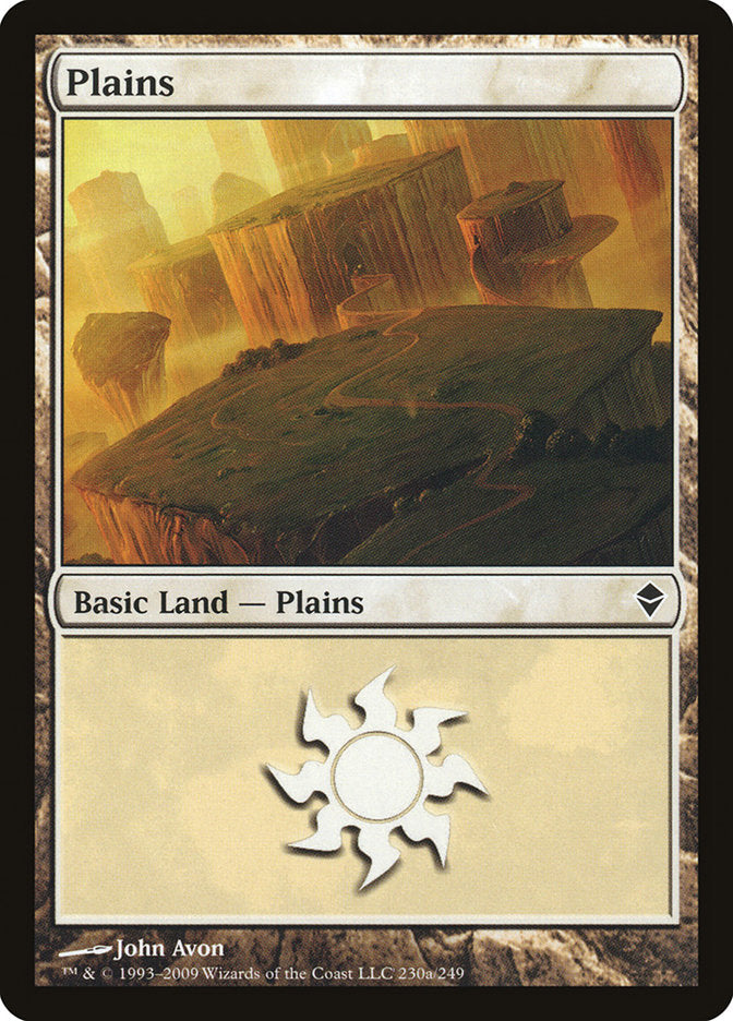 Plains (230a) [Zendikar] | Good Games Modbury