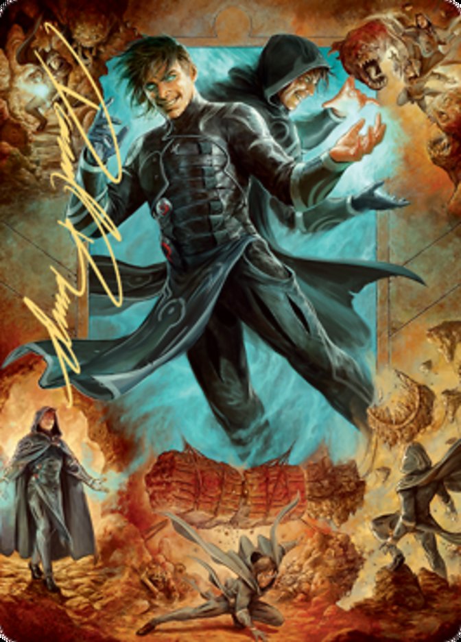 Jace, Mirror Mage 2 Art Card (Gold-Stamped Signature) [Zendikar Rising Art Series] | Good Games Modbury