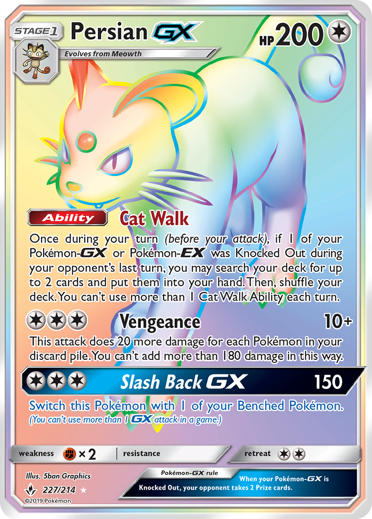 Persian GX (227/214) [Sun & Moon: Unbroken Bonds] | Good Games Modbury