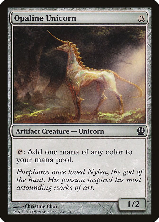 Opaline Unicorn [Theros] | Good Games Modbury
