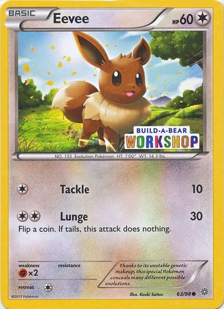 Eevee (63/98) (Build A Bear Workshop Exclusive) [XY: Ancient Origins] | Good Games Modbury