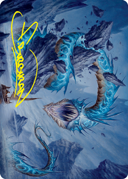 Biolume Serpent Art Card (Gold-Stamped Signature) [Innistrad: Crimson Vow Art Series] | Good Games Modbury