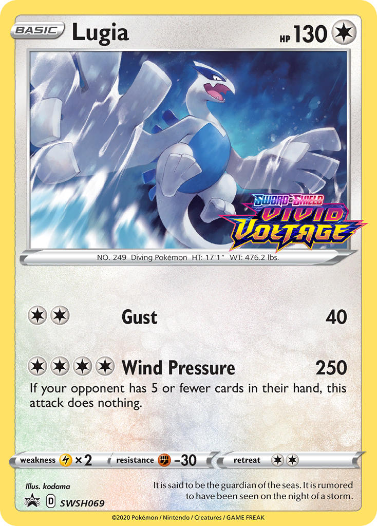 Lugia (SWSH069) (Prerelease Promo) [Sword & Shield: Black Star Promos] | Good Games Modbury