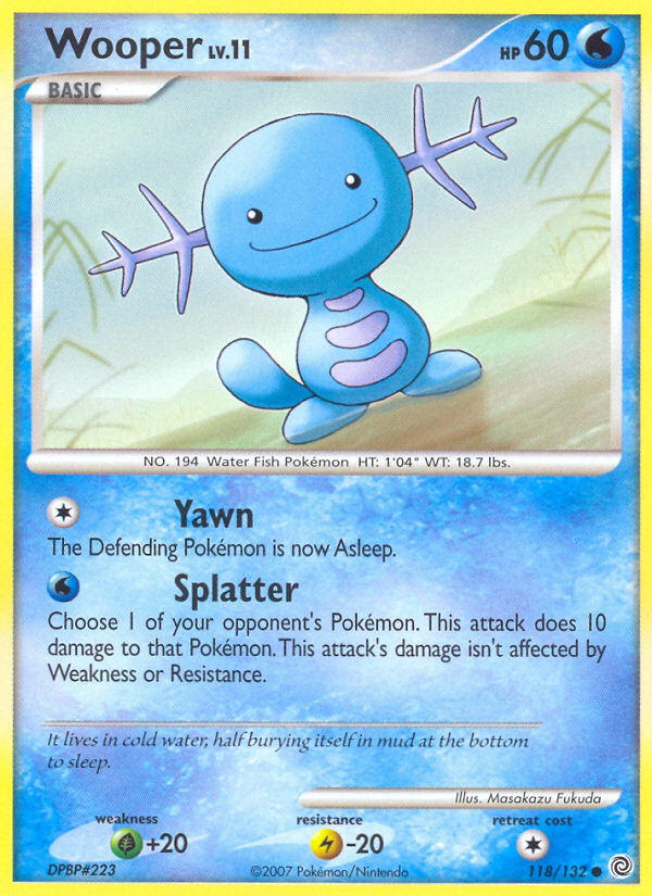 Wooper (118/132) [Diamond & Pearl: Secret Wonders] | Good Games Modbury