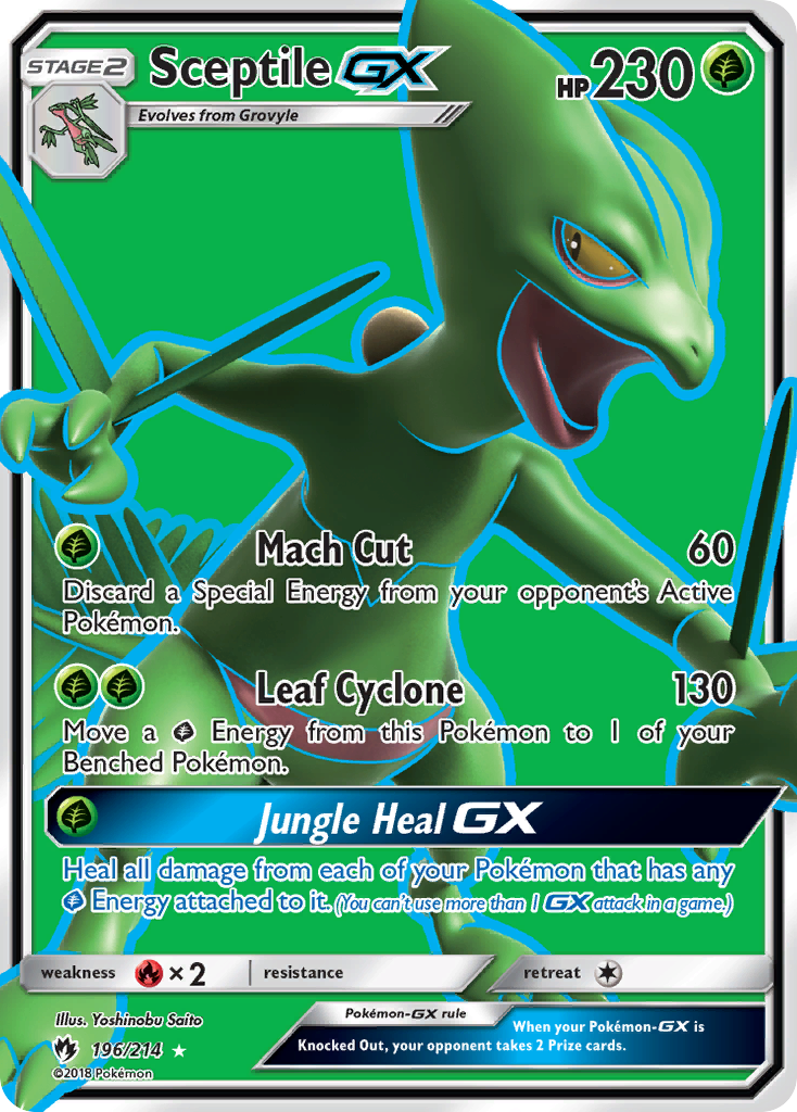 Sceptile GX (196/214) [Sun & Moon: Lost Thunder] | Good Games Modbury