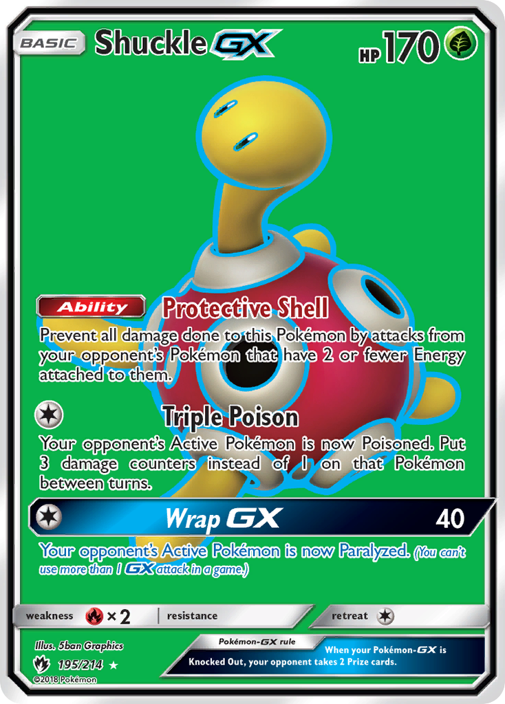 Shuckle GX (195/214) [Sun & Moon: Lost Thunder] | Good Games Modbury