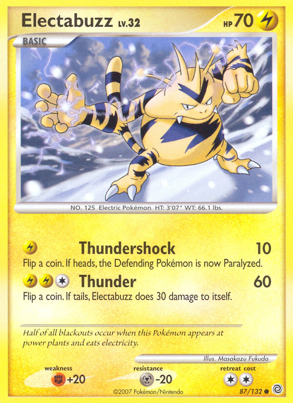 Electabuzz (87/132) [Diamond & Pearl: Secret Wonders] | Good Games Modbury