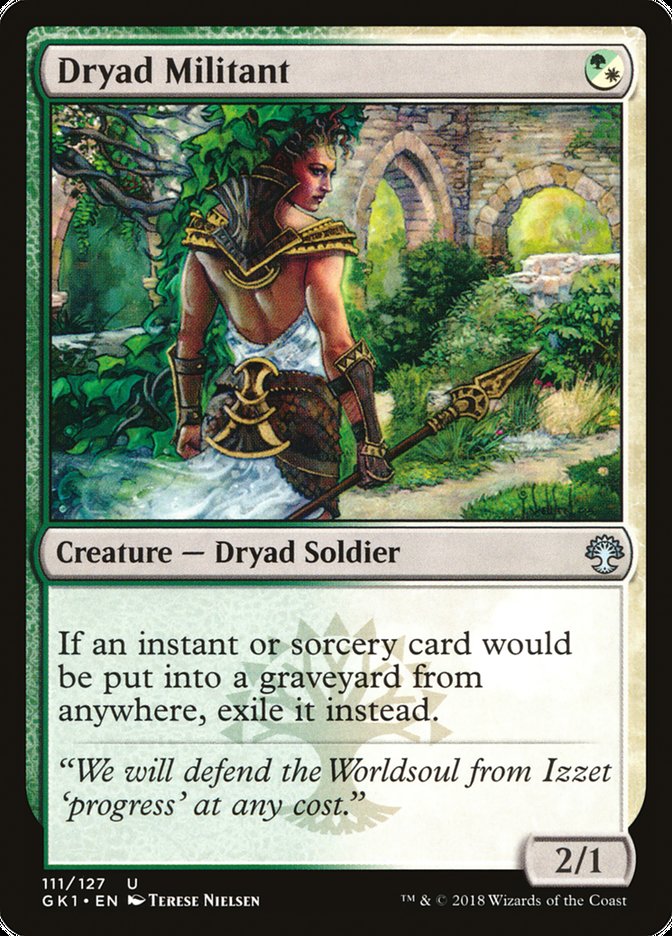 Dryad Militant [Guilds of Ravnica Guild Kit] | Good Games Modbury