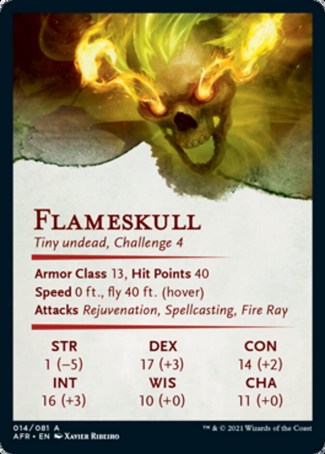 Flameskull Art Card [Dungeons & Dragons: Adventures in the Forgotten Realms Art Series] | Good Games Modbury