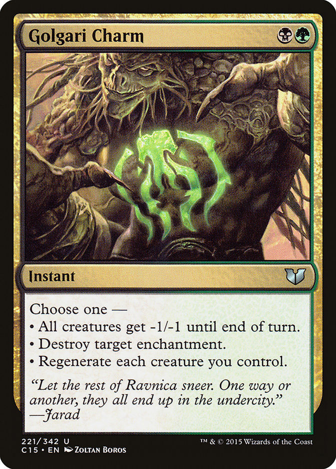 Golgari Charm [Commander 2015] | Good Games Modbury