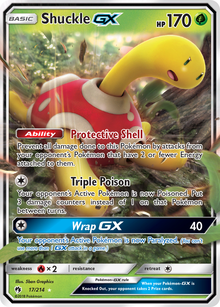 Shuckle GX (17/214) [Sun & Moon: Lost Thunder] | Good Games Modbury