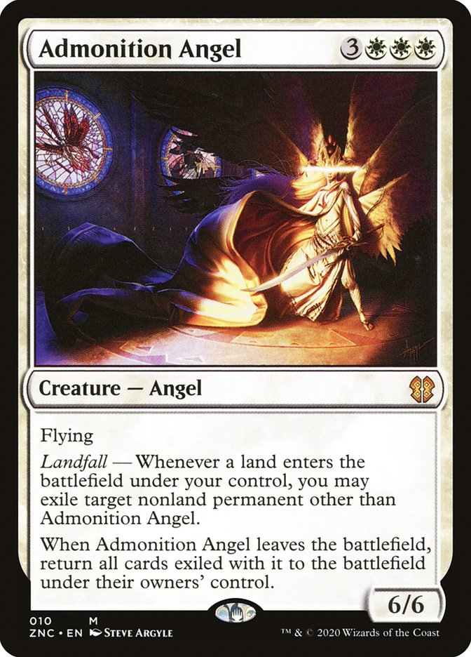 Admonition Angel [Zendikar Rising Commander] | Good Games Modbury