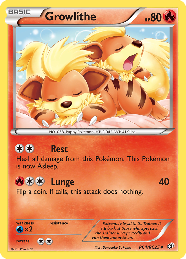 Growlithe (RC4/RC25) [Black & White: Legendary Treasures] | Good Games Modbury