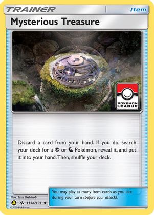 Mysterious Treasure (113a/131) (League Promo) [Sun & Moon: Forbidden Light] | Good Games Modbury