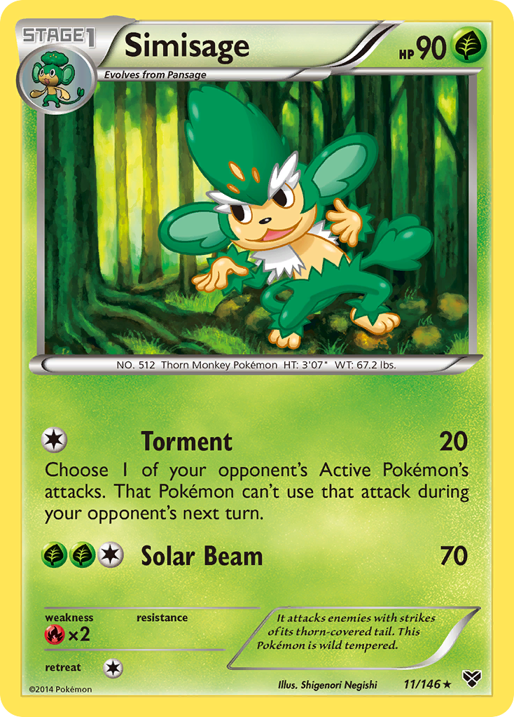 Simisage (11/146) [XY: Base Set] | Good Games Modbury