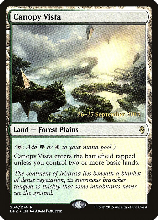 Canopy Vista [Battle for Zendikar Prerelease Promos] | Good Games Modbury