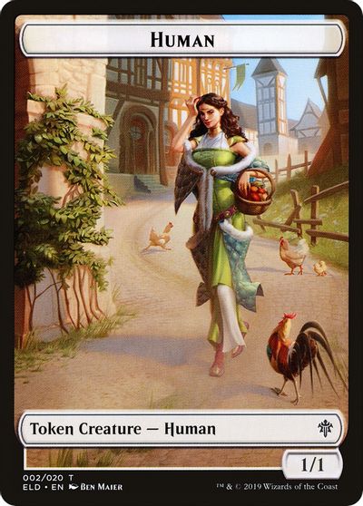 Vraska Emblem // Human Double-Sided Token [Challenger Decks 2020 Tokens] | Good Games Modbury