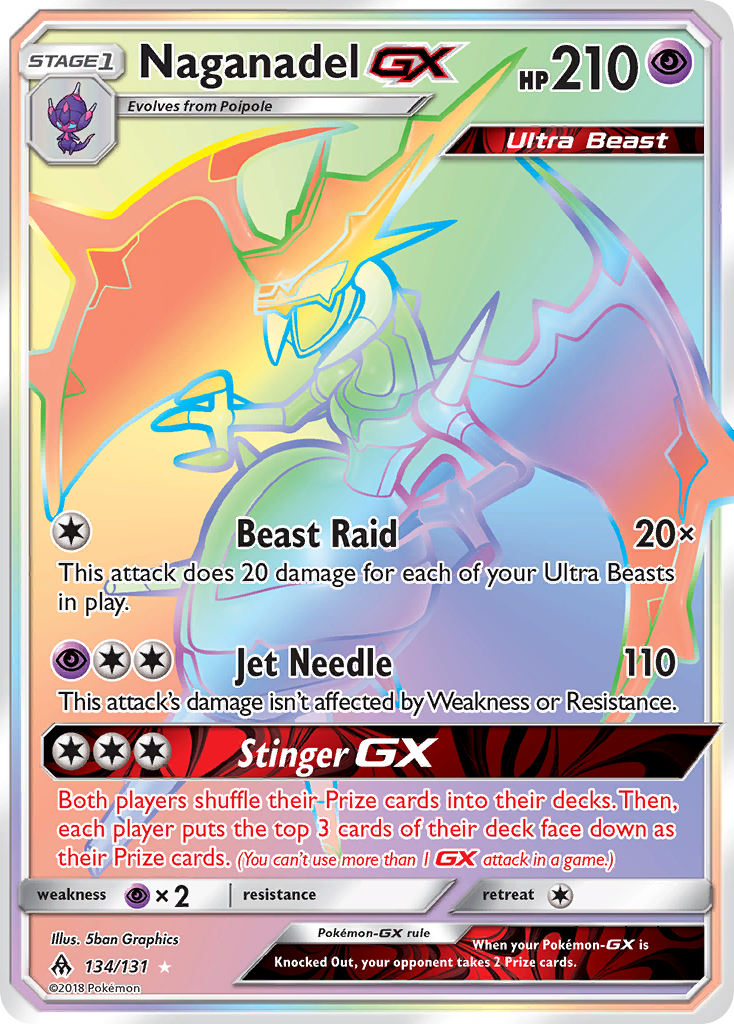 Naganadel GX (134/131) [Sun & Moon: Forbidden Light] | Good Games Modbury