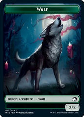 Centaur // Wolf Double-Sided Token [Innistrad: Midnight Hunt Commander Tokens] | Good Games Modbury