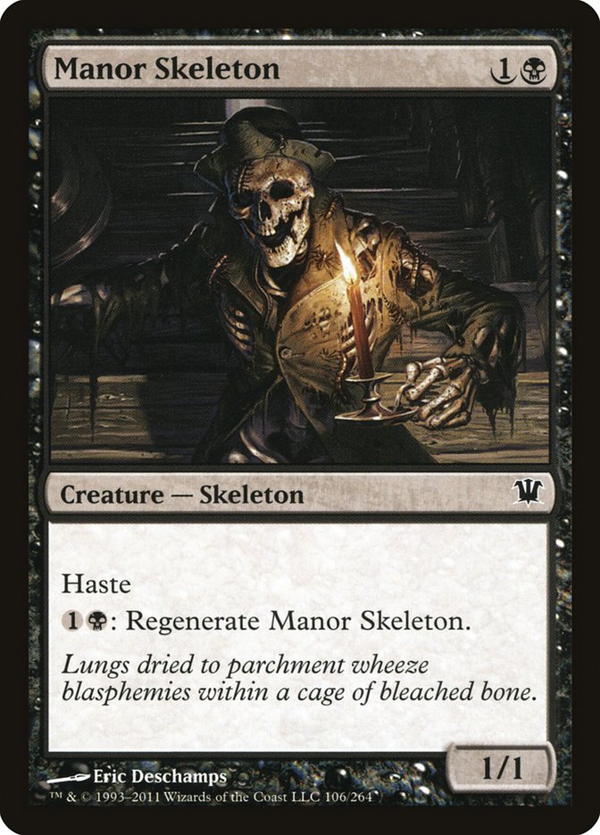 Manor Skeleton [Innistrad] | Good Games Modbury